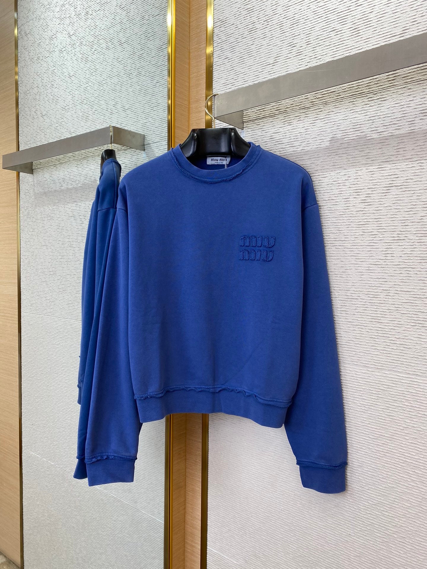 체인2호/미우미우 로고 라운드 후드티