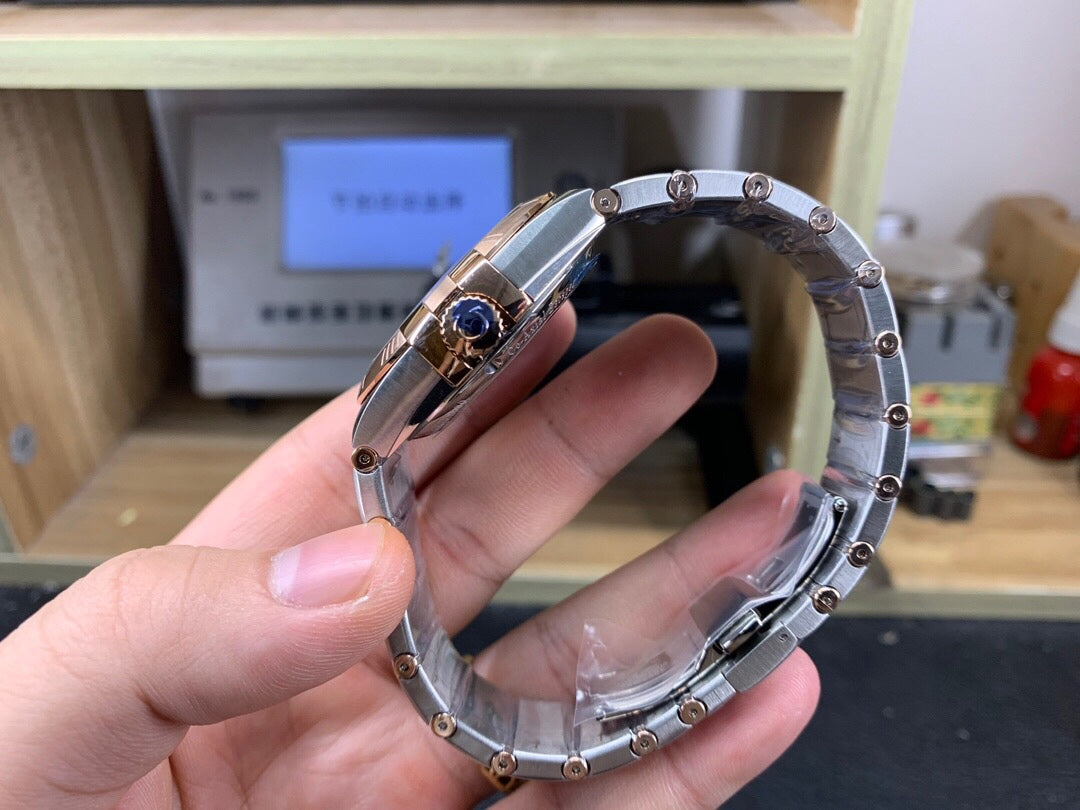 VS공장 오메가 컨스틸레이션 38MM 로즈골드 콤비 브라운바인덱스 브레이슬릿