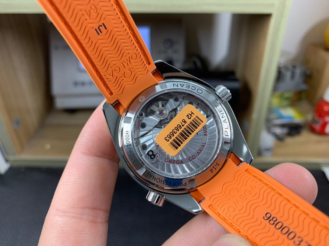 VS공장 오메가 씨마스터 600M 오렌지베젤 오렌지러버스트랩 45.5mm