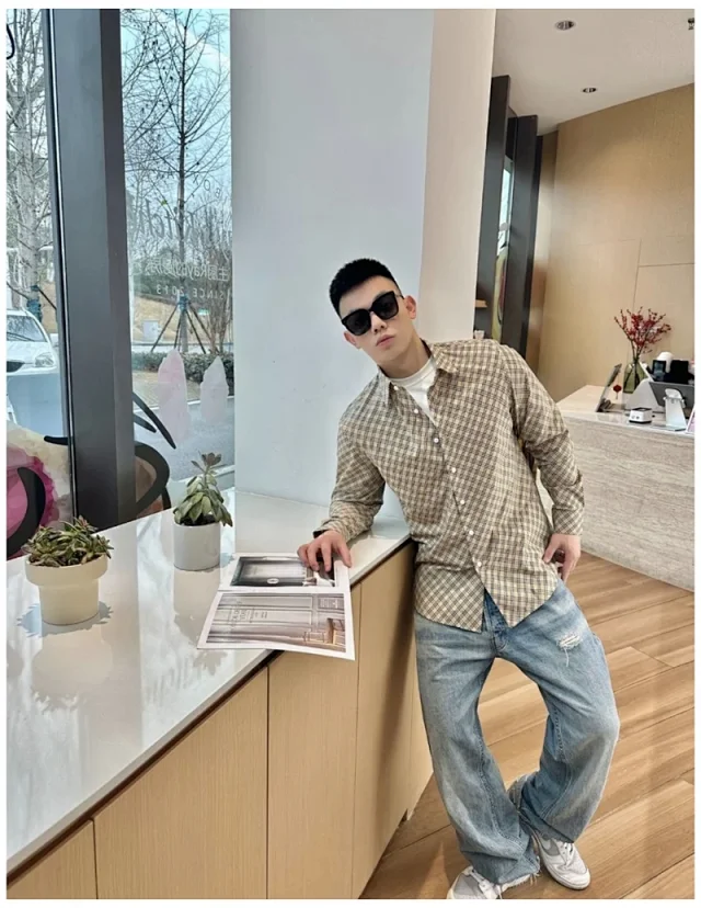 타일공장 / 버버리 남성 체크 셔츠