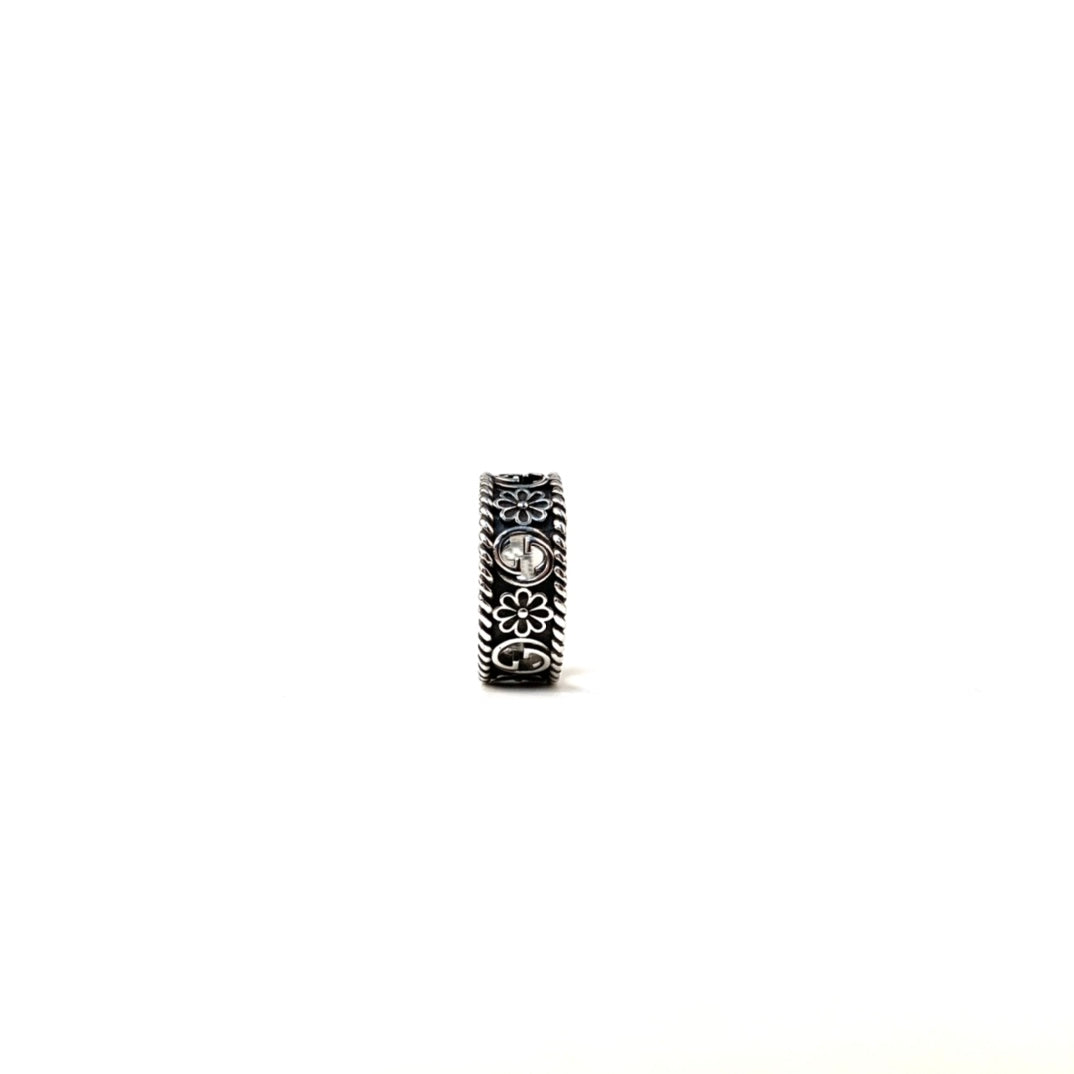구찌 데이지 스털링 실버 인터로킹G 남여공용 반지