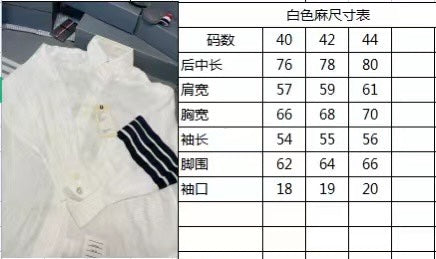 TJ / 톰브라운 린넨 오버핏 여성 셔츠 자켓