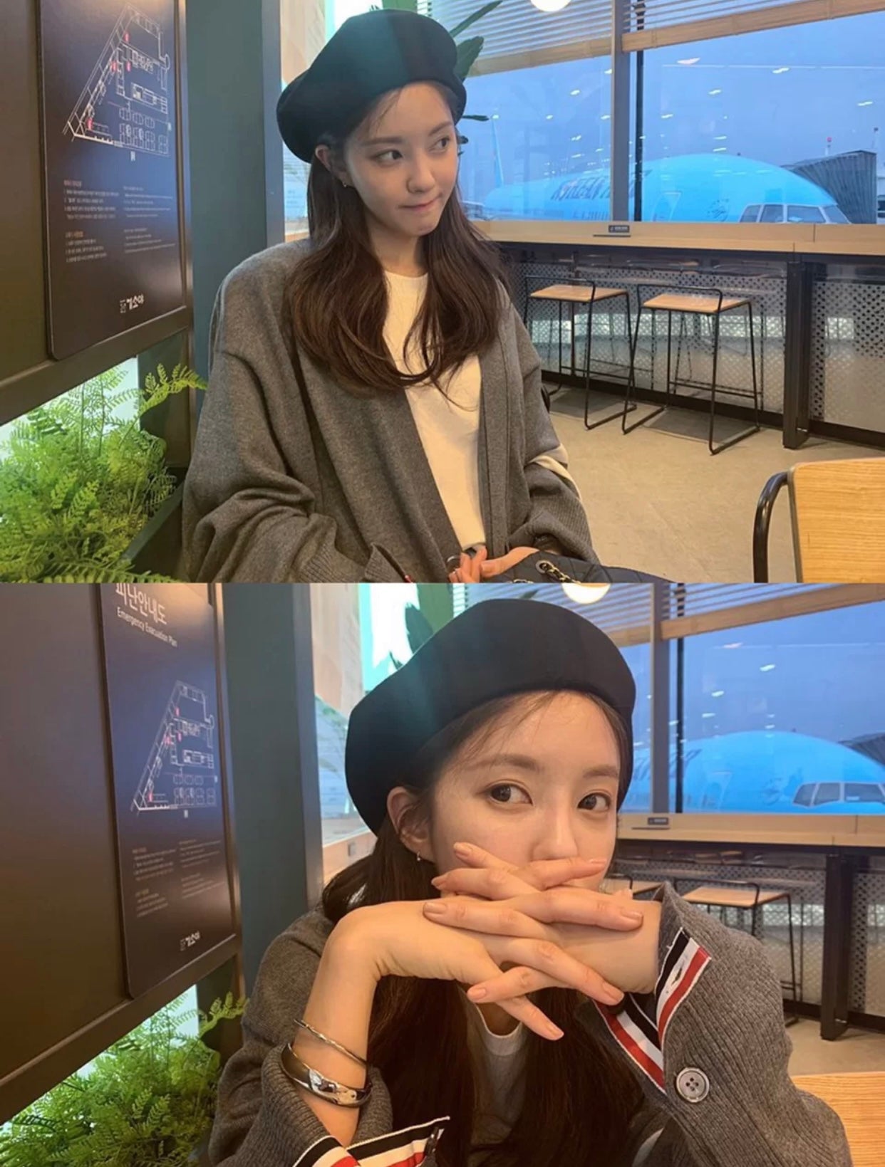 TJ / 톰브라운 여성 순면 OS 롱가디건