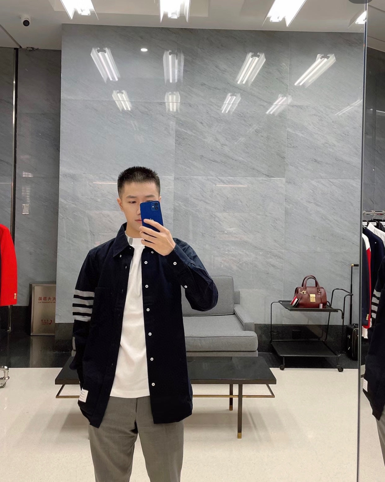TJ / 톰브라운 플란넬 셔츠