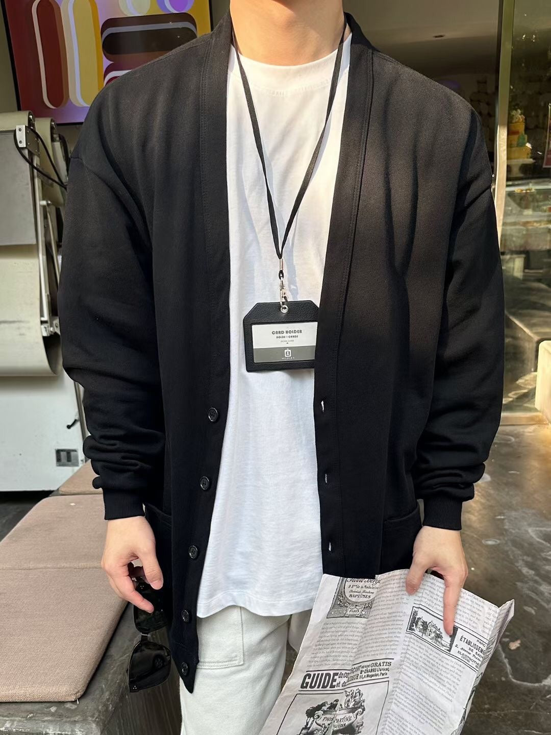 체인2호 / 셀린느 뒷면 로고 가디건