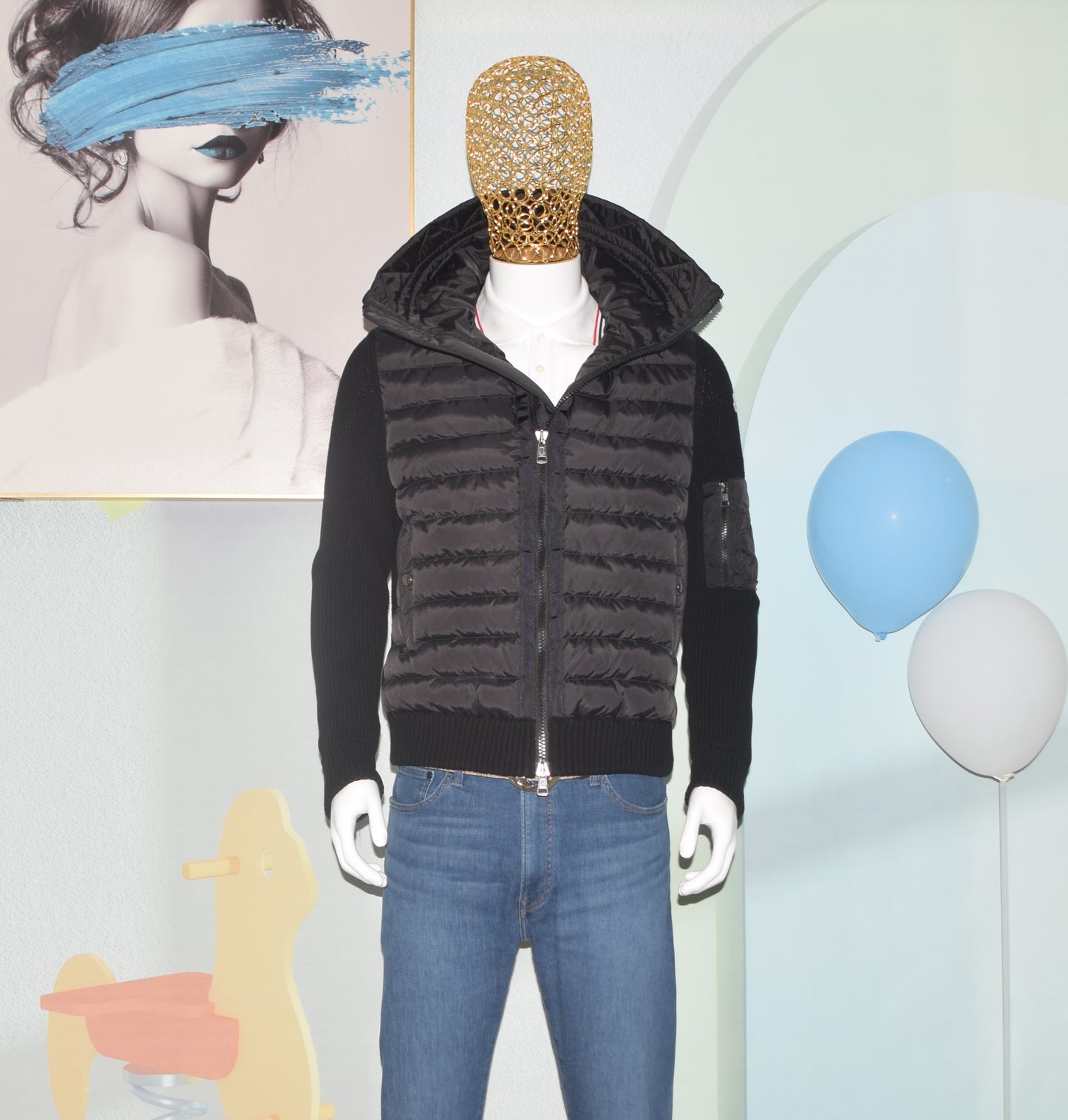 탑몽*x/몽*레어 남성 Hooded Cardigan 후드 조인트 재킷
