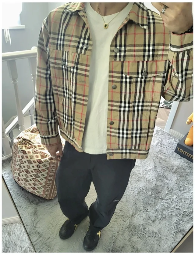타일공장 / 버버리 남성 체크 자켓