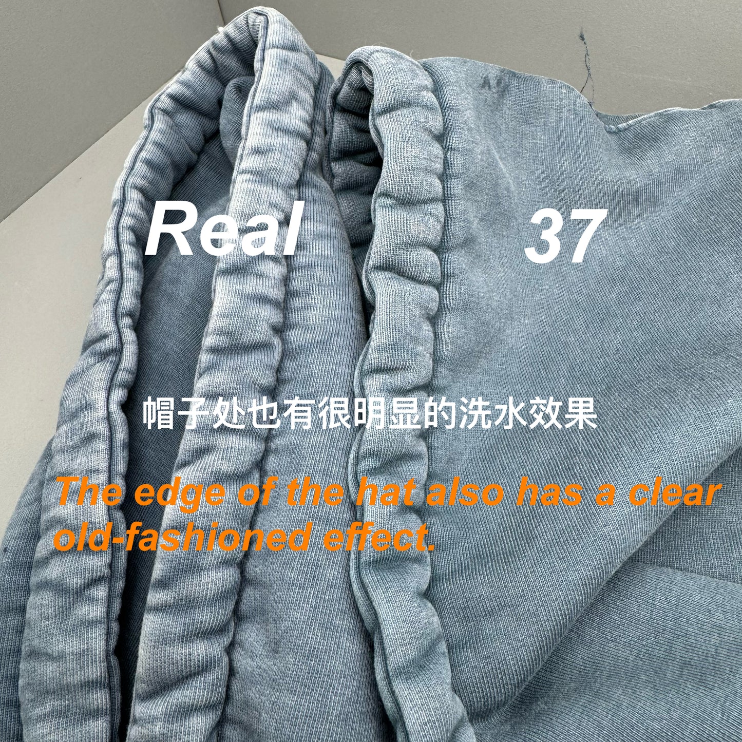 37도 / 팔라스 FW23 워싱 아웃 트라이퍼그 후드