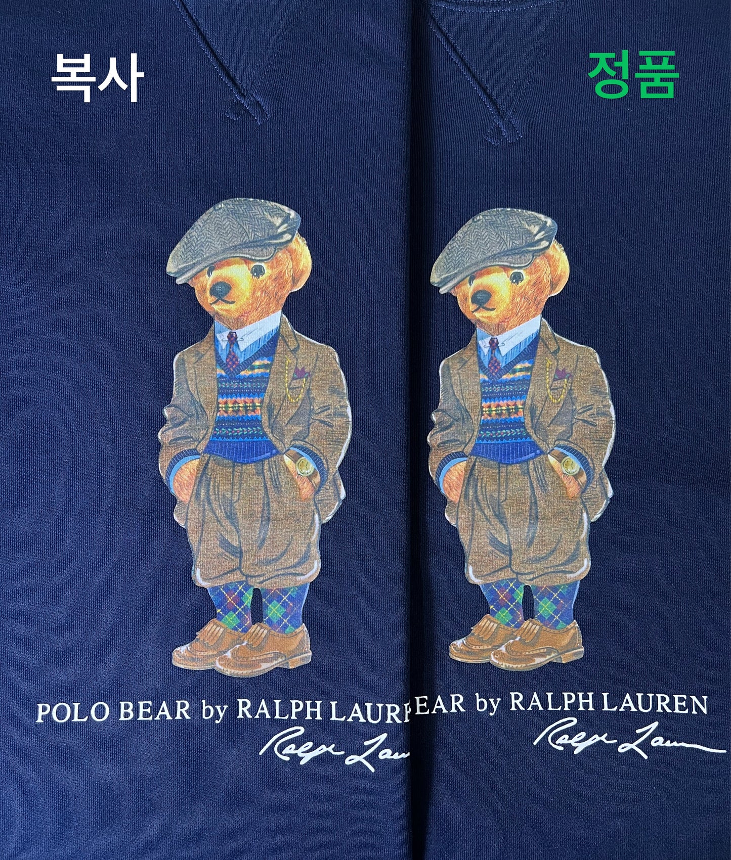 탑폴로 / 폴로 베어 맨투맨 , 캐주얼 프린트 테디 베어 라운드