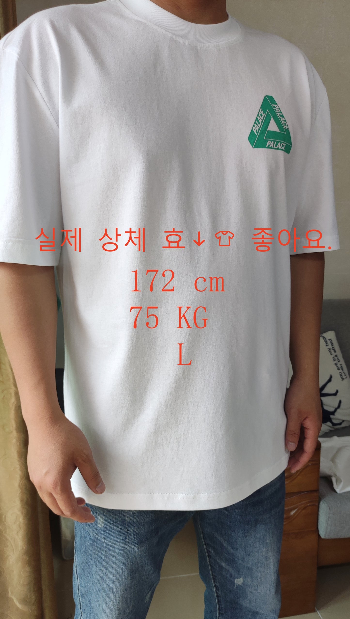 탑팔라스 / 팔라스 반팔티 , Palace Reacto Tri-Ferg T-Shirt White