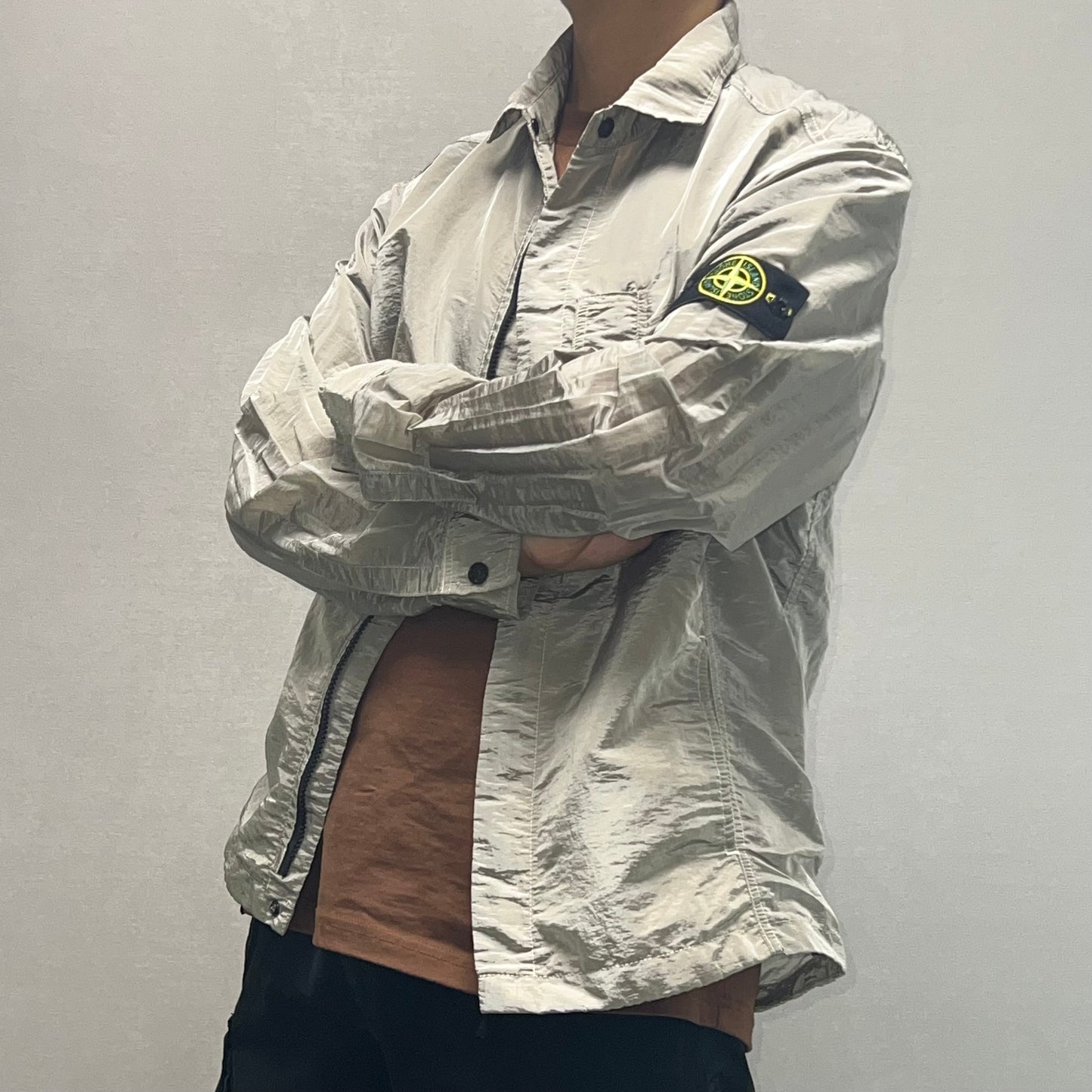 장티티 / 스톤아일랜드 메탈 나일론 자켓