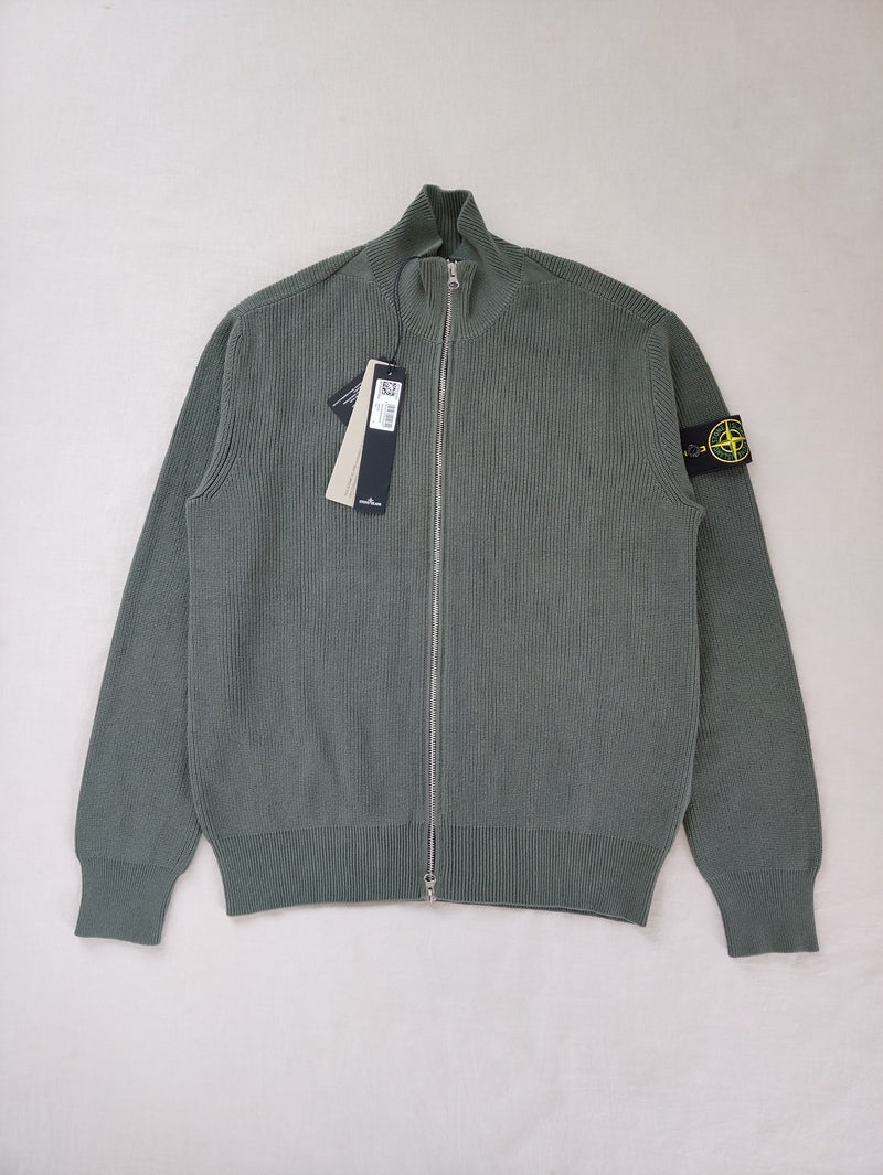 탑스토니 / 스톤아일랜드 24SS 526D8 코튼 집업가디건 니트 TOPSTONEY