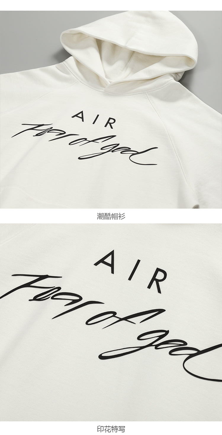 세나 / FEAR FEAR OF GOD AIR 공동 하이 스트리트 루즈 캐주얼 스포츠 접착 후드