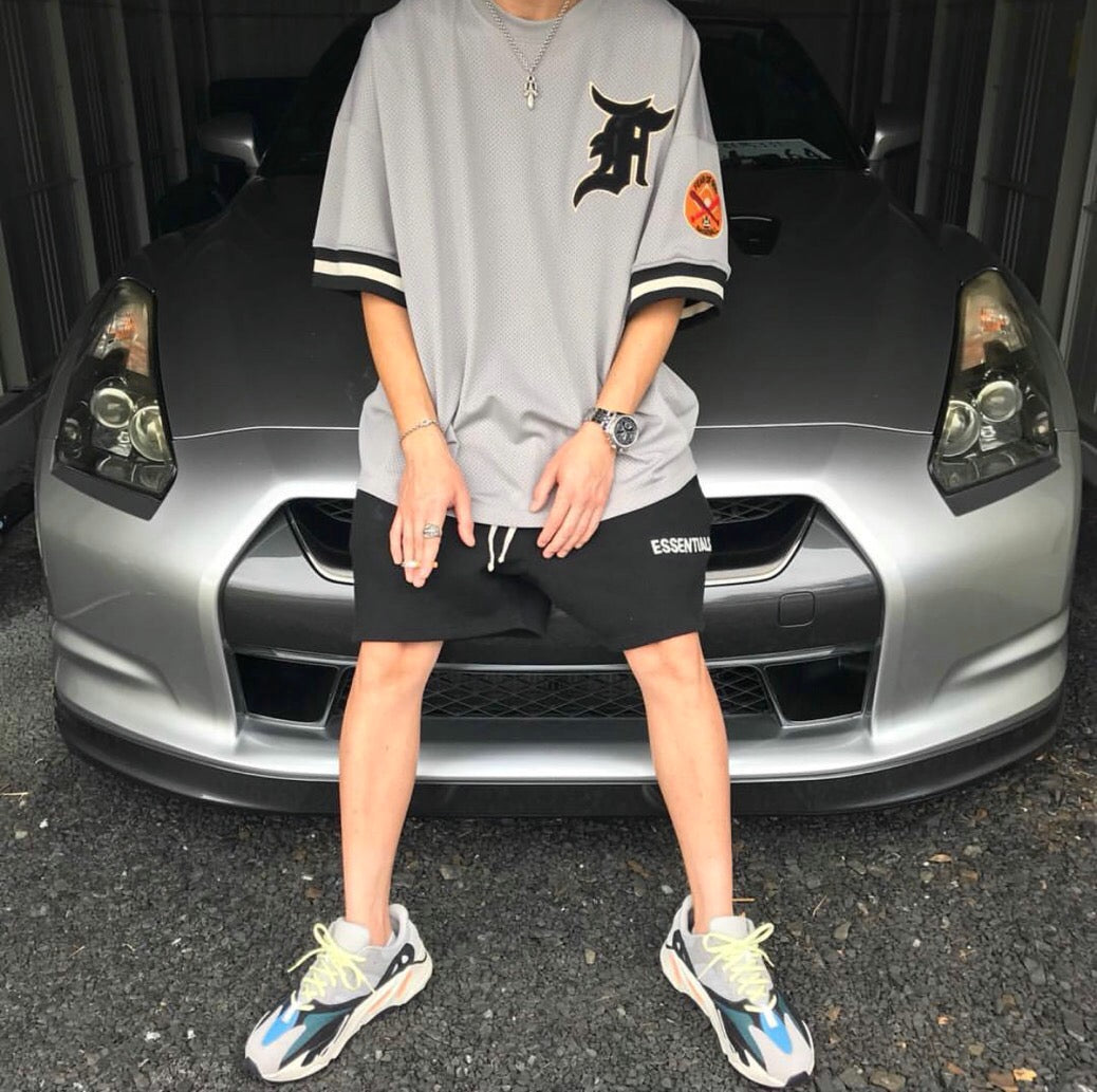 세나 / FOG ESSENTIALS FEAR OF GOD 이중선 문자 하이 스트리트 스포츠 캐주얼 반바지 남성 조수