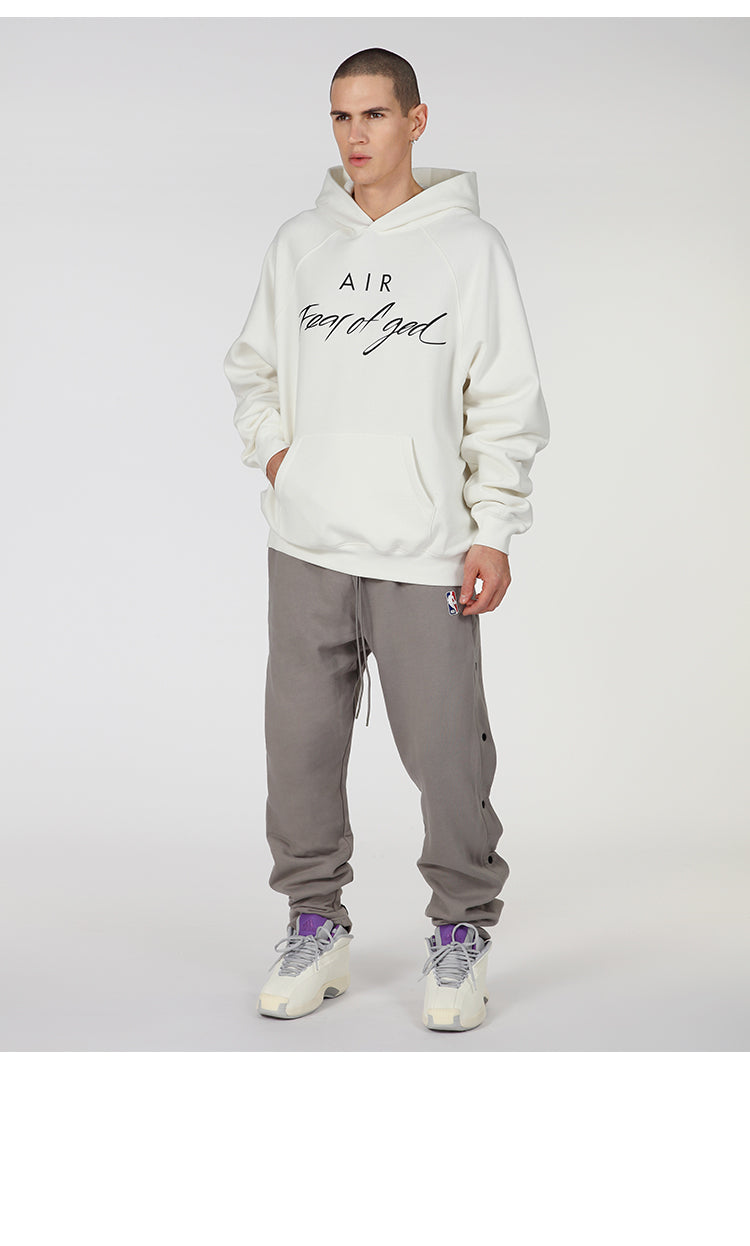 세나 / FEAR FEAR OF GOD AIR 공동 하이 스트리트 루즈 캐주얼 스포츠 접착 후드