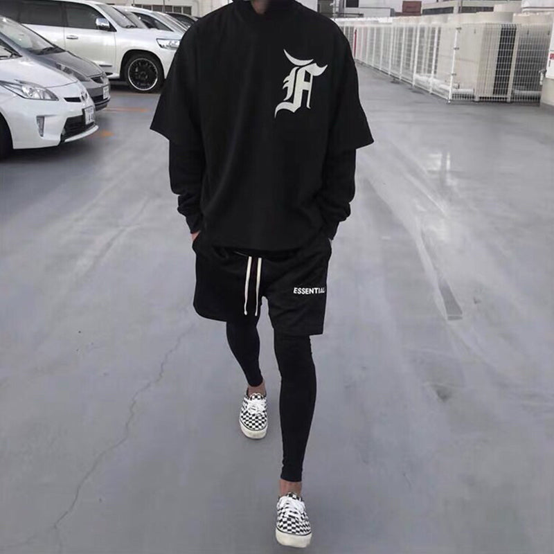 세나 / FOG FEAR OF GOD 다섯 번째 시즌 메인 라인 하이 스트리트 자수 인쇄 야구 Zhangzi 메쉬 반팔
