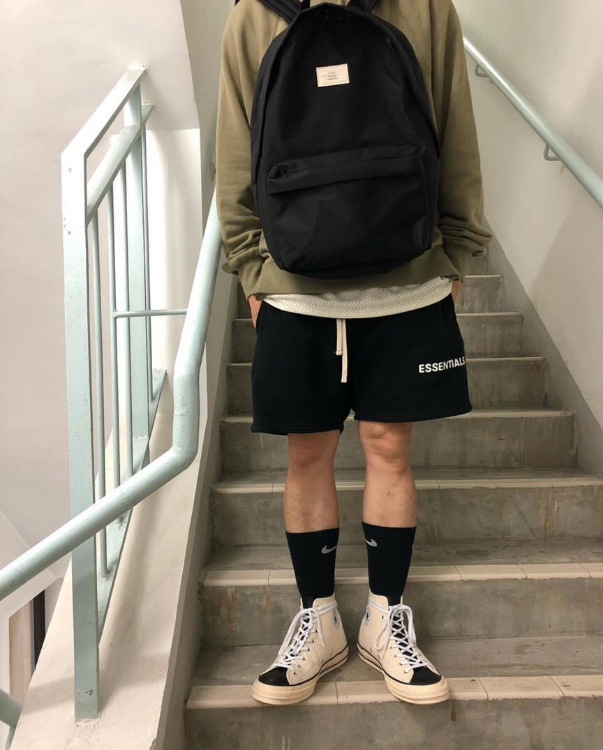 세나 / FOG ESSENTIALS FEAR OF GOD 이중선 문자 하이 스트리트 스포츠 캐주얼 반바지 남성 조수