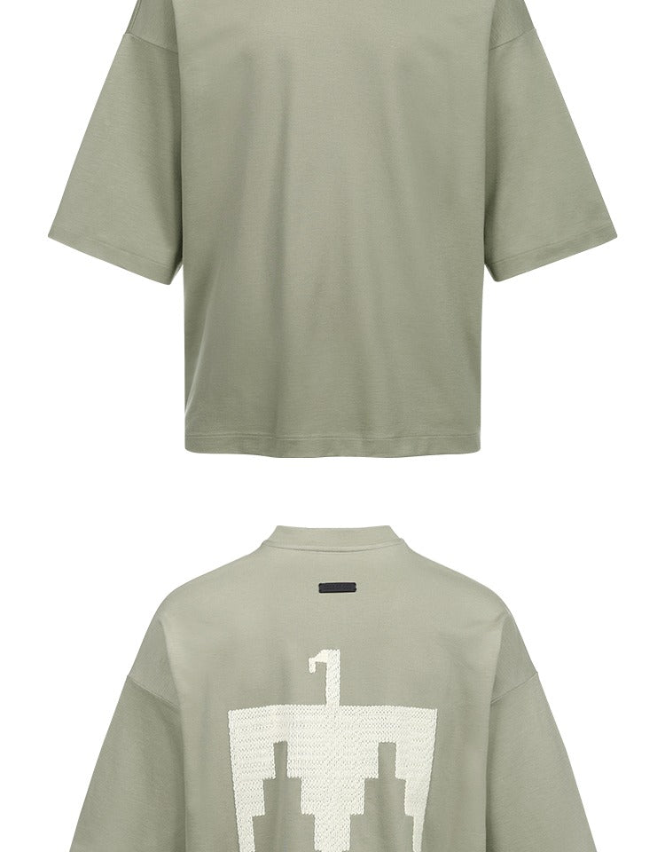 세나 / FEAR OF GOD FOG 시즌 8 메인 라인 하이 스트리트 캐주얼 루즈핏 인디고 이글 자수 반팔