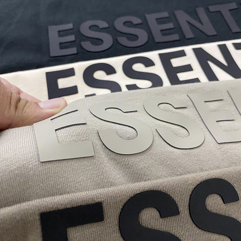 세나 / FOG ESSENTIALS 더블 라인 일곱 번째 시즌 하이 스트리트 루즈 타이드 브랜드 백 접착 반팔 티셔츠