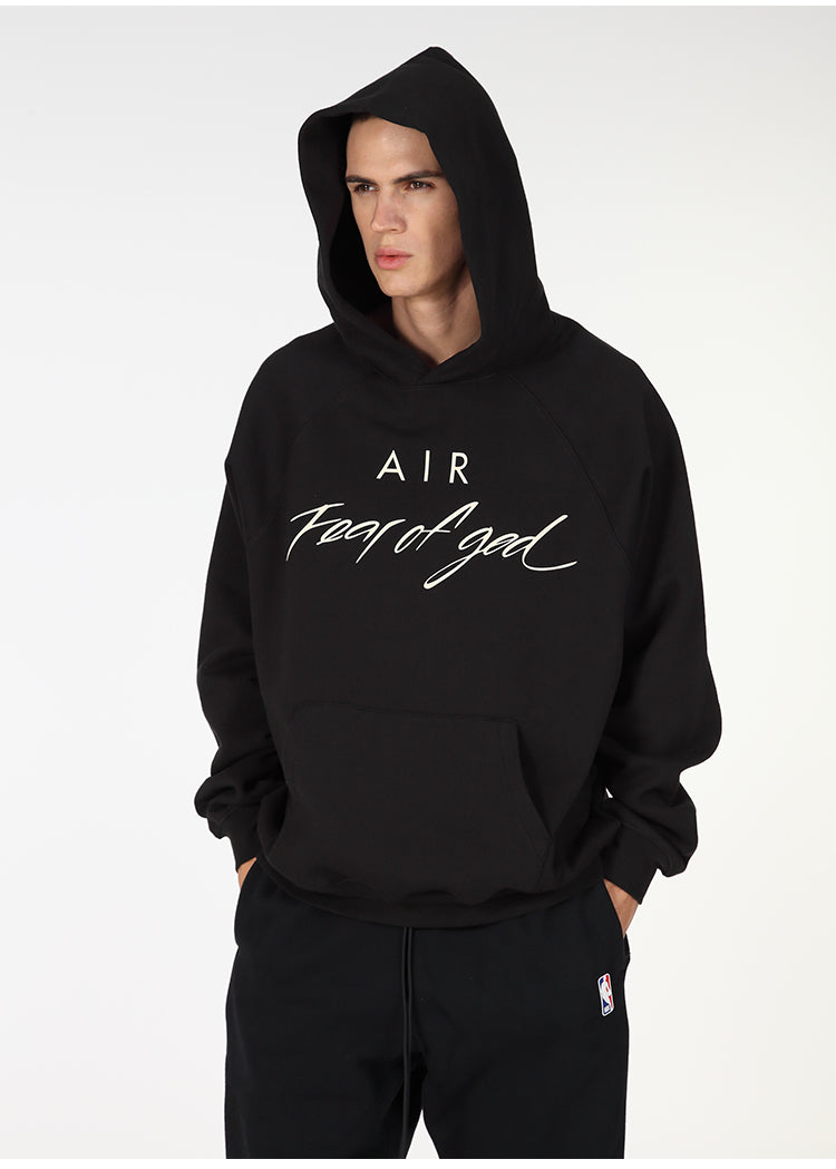 세나 / FEAR FEAR OF GOD AIR 공동 하이 스트리트 루즈 캐주얼 스포츠 접착 후드