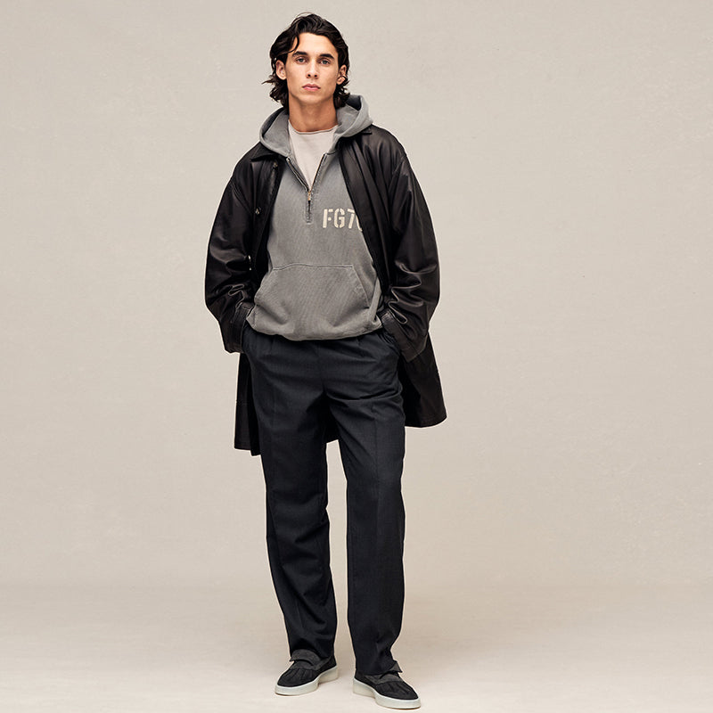 세나 / FOG FEAR OF GOD 시즌 7 메인 라인 하이 스트리트 느슨한 탄성 허리 아세테이트 울 바지