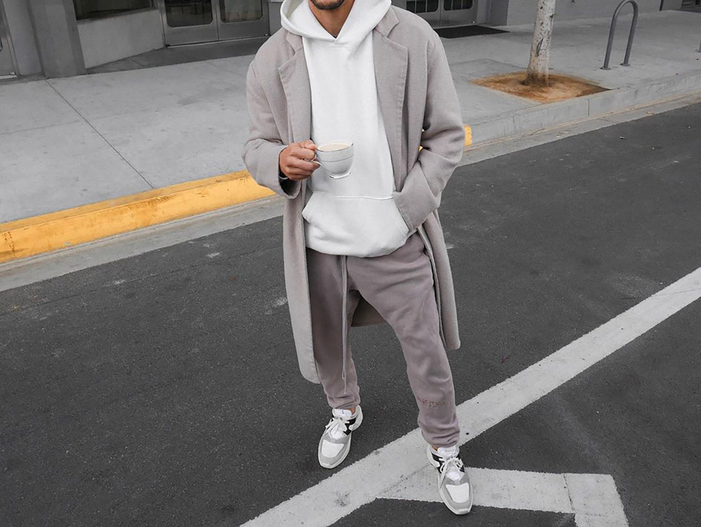 세나 / FOG ESSENTIALS FEAR OF GOD 더블 라인 하이 스트리트 스포츠 및 레저 3M 반사 바지