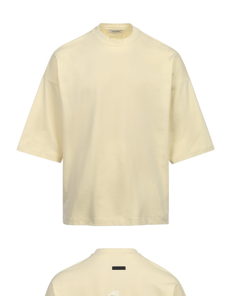 세나 / FEAR OF GOD FOG 시즌 8 메인 라인 하이 스트리트 캐주얼 루즈핏 인디고 이글 자수 반팔