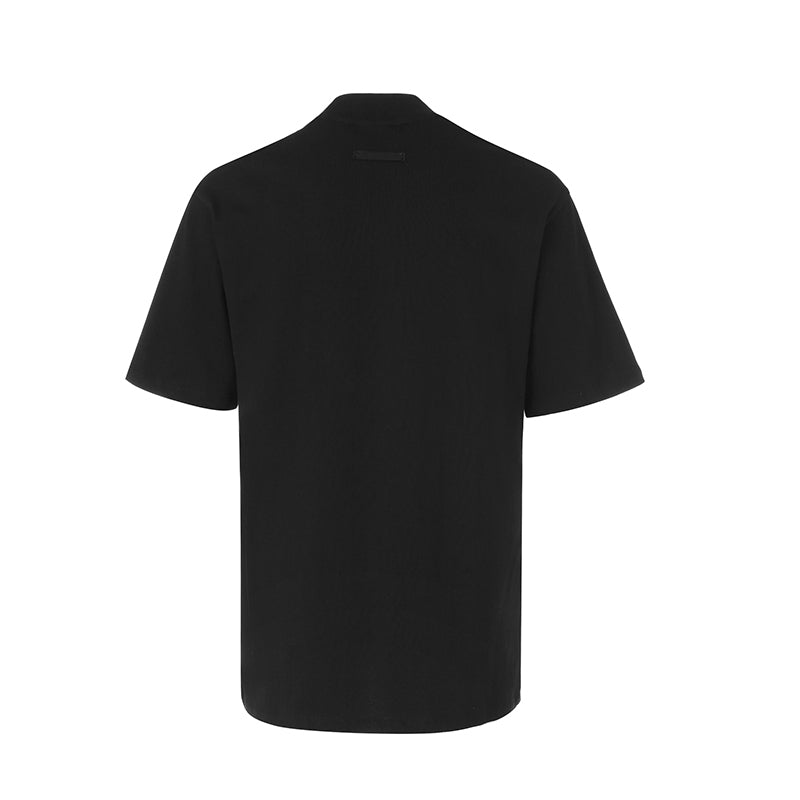 세나 / FEAR OF GOD FOG 공동 하이 스트리트 조수 브랜드 양각 인쇄 느슨한 라운드 넥 반팔 티셔츠