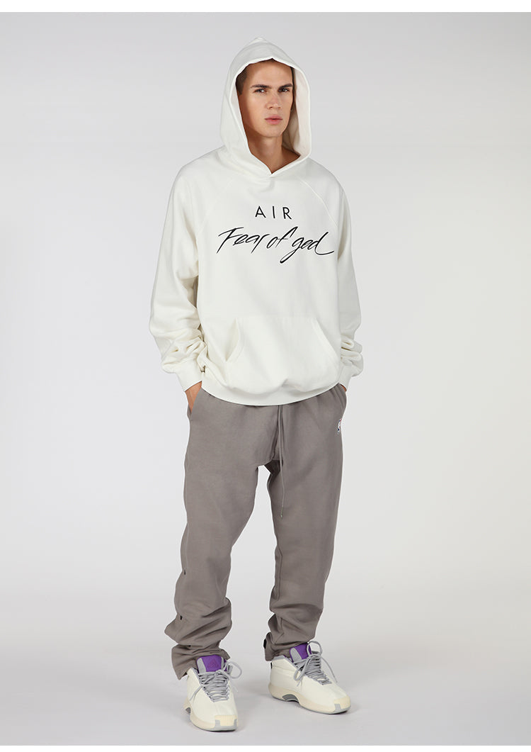 세나 / FEAR FEAR OF GOD AIR 공동 하이 스트리트 루즈 캐주얼 스포츠 접착 후드