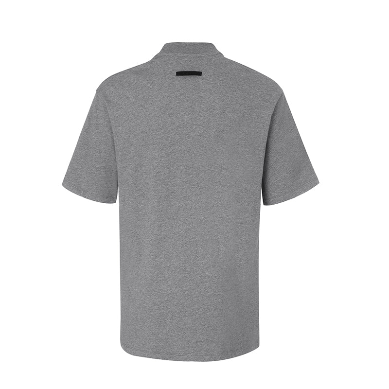 세나 / FEAR OF GOD FOG 공동 하이 스트리트 조수 브랜드 양각 인쇄 느슨한 라운드 넥 반팔 티셔츠