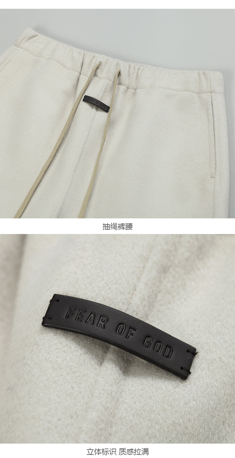 세나 / FOG FEAR OF GOD 메인 라인 이터널 시리즈 울 매니저 데모 넓은 입 드로스트링 팬츠