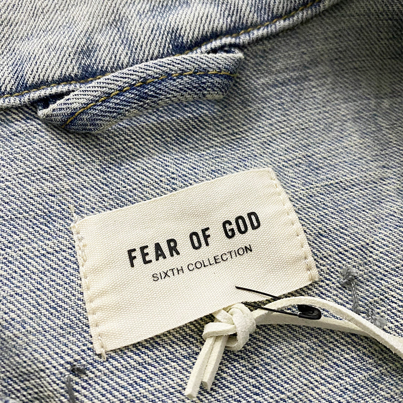 세나 / FOG FEAR OF GOD 시즌 6 메인 라인 하이 스트리트 루즈 헤비 워시 올드 데님 재킷