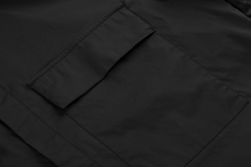 세나 / FEAR OF GOD FOG 연명 하이 스트리트 조수 브랜드 포켓 버튼 느슨한 단색 반팔 셔츠