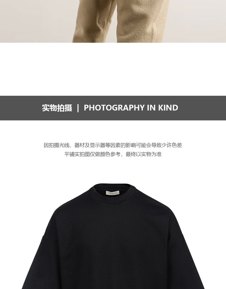 세나 / FEAR OF GOD FOG 시즌 8 메인 라인 하이 스트리트 캐주얼 루즈핏 인디고 이글 자수 반팔