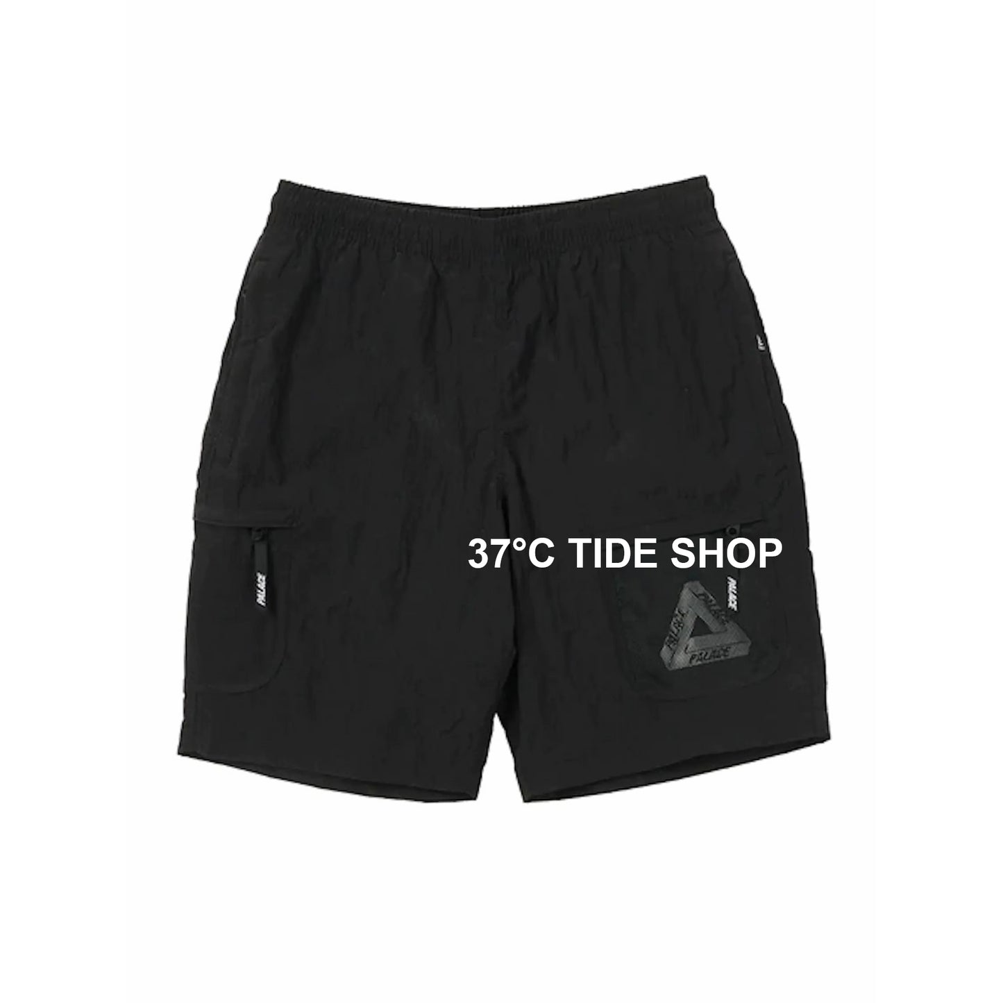 37도 / 팔라스 반바지 , PALACE Cripstop Grid Shorts Black