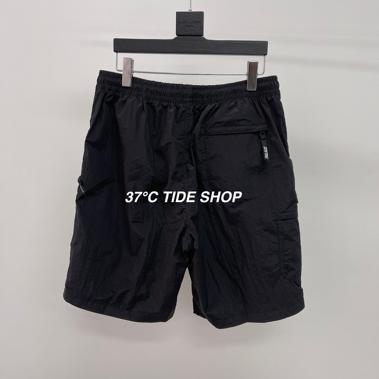 37도 / 팔라스 반바지 , PALACE Cripstop Grid Shorts Black