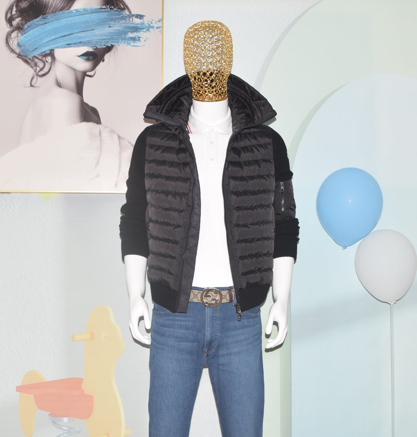 탑몽*x/몽*레어 남성 Hooded Cardigan 후드 조인트 재킷