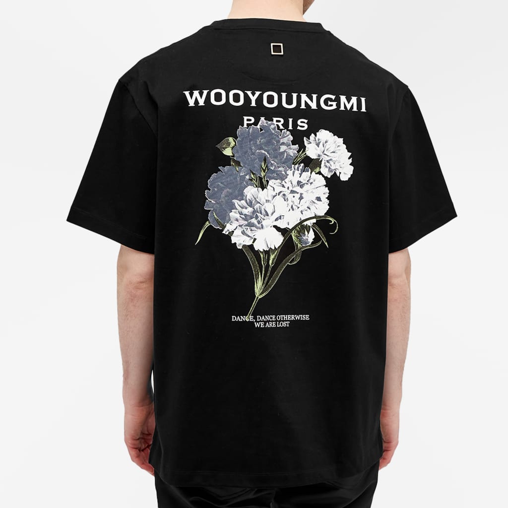 탑우영미 / 우영미 반팔티 , Wooyoungmi 광감온 변색 꽃 순면 반팔 티