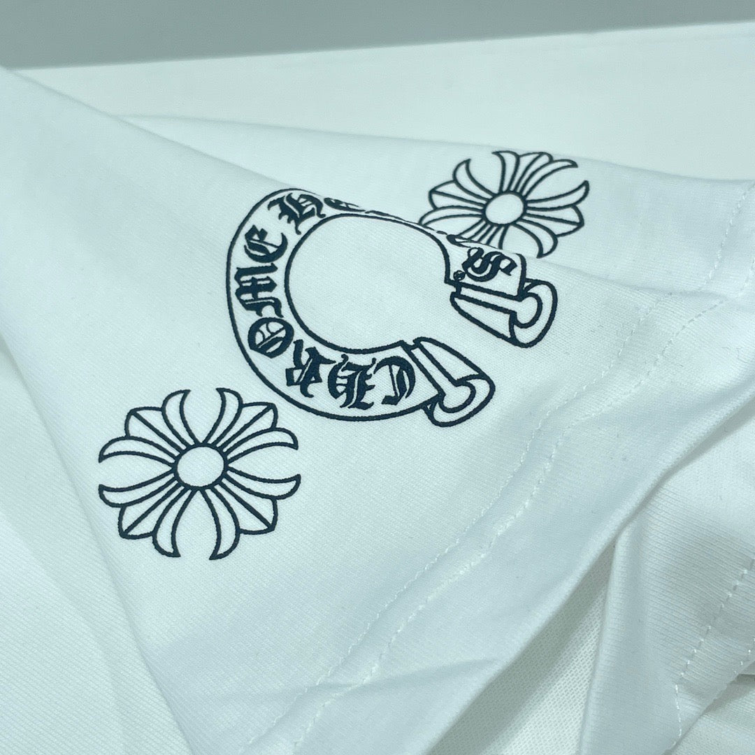 ZB / 크롬하츠 오리지널 밑단컬러십자 반팔티셔츠 Tee