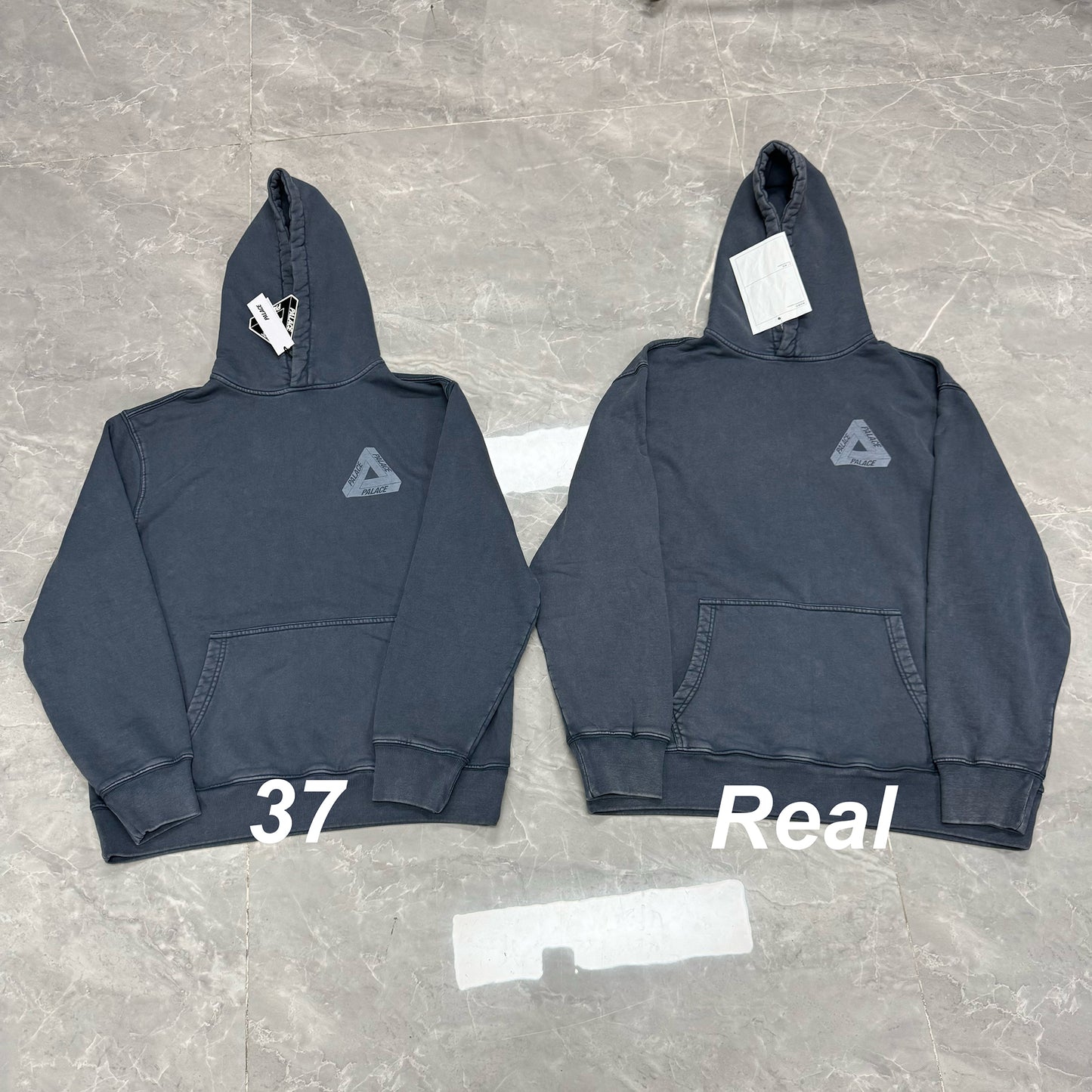 37도 / 팔라스 FW23 워싱 아웃 트라이퍼그 후드
