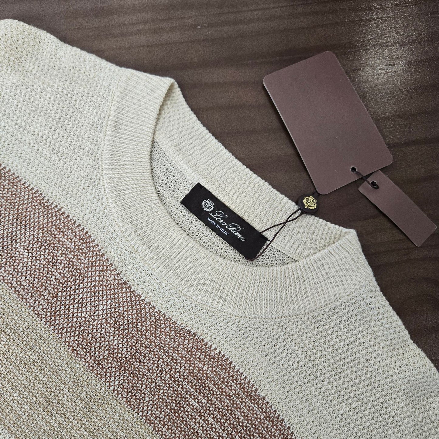 GTR / 로로피아나 반팔 , LP 24SS 스트라이프 린넨 반소매