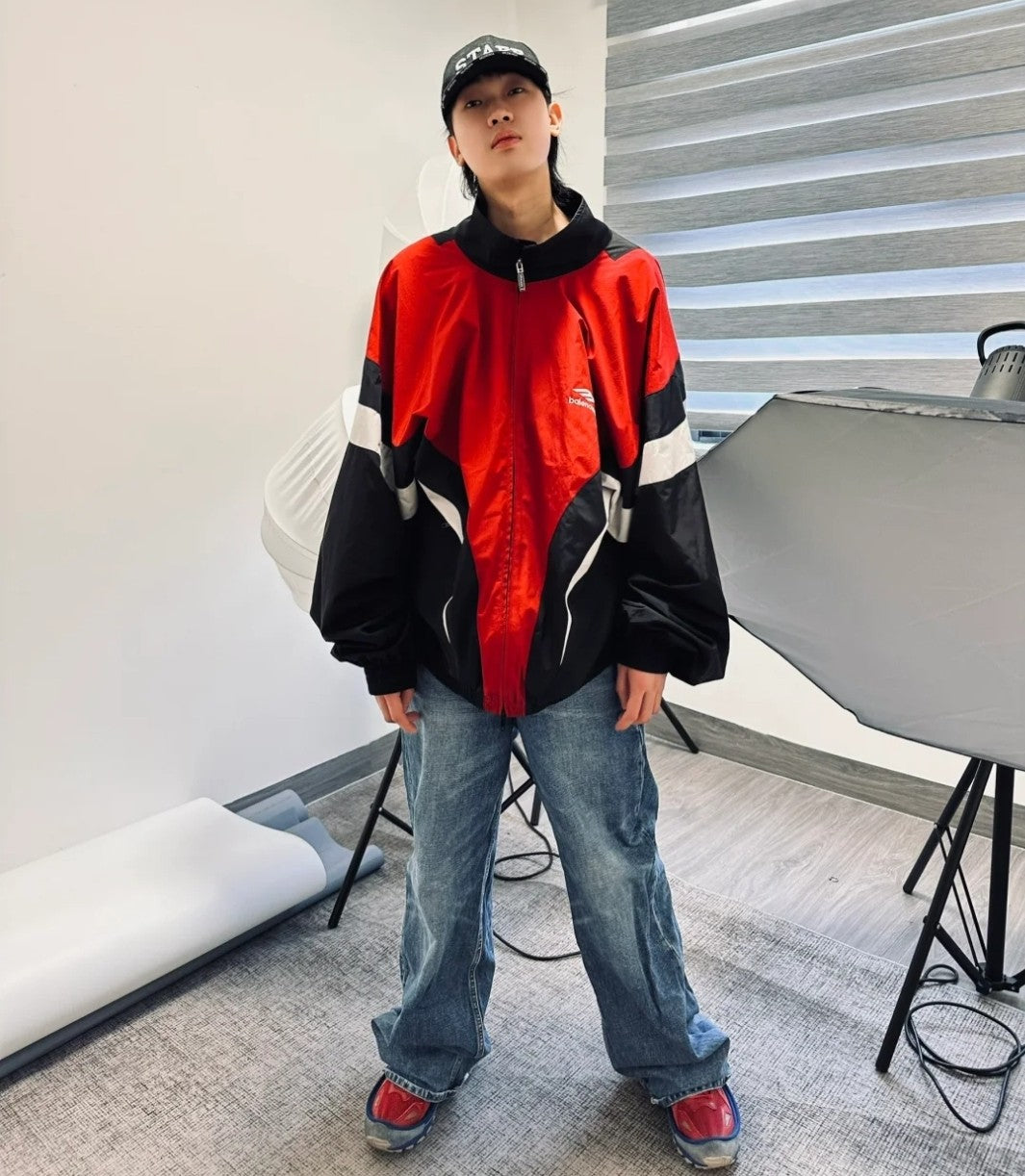 GTR / 발렌시아가 자켓 , BLCG/24SS 3B 스포츠 아이콘 재킷