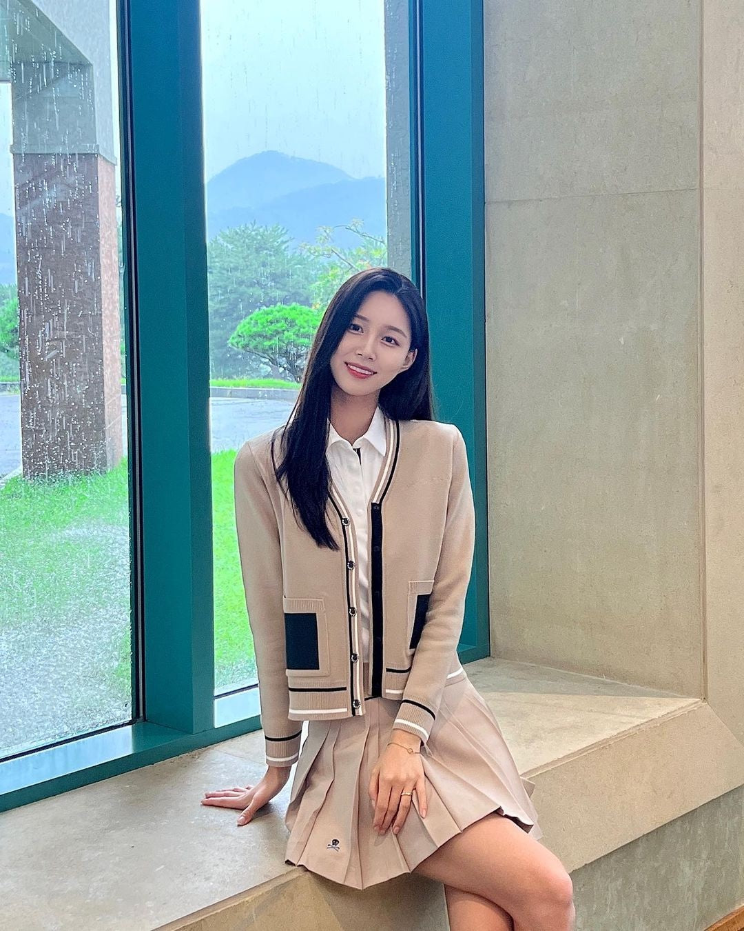 마이골프 / 마크앤로나 여성 가디건