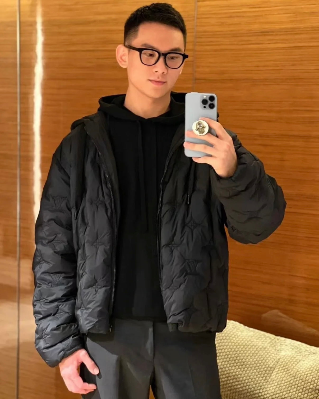 TJ / 루이비통 모노그램 후드 재킷