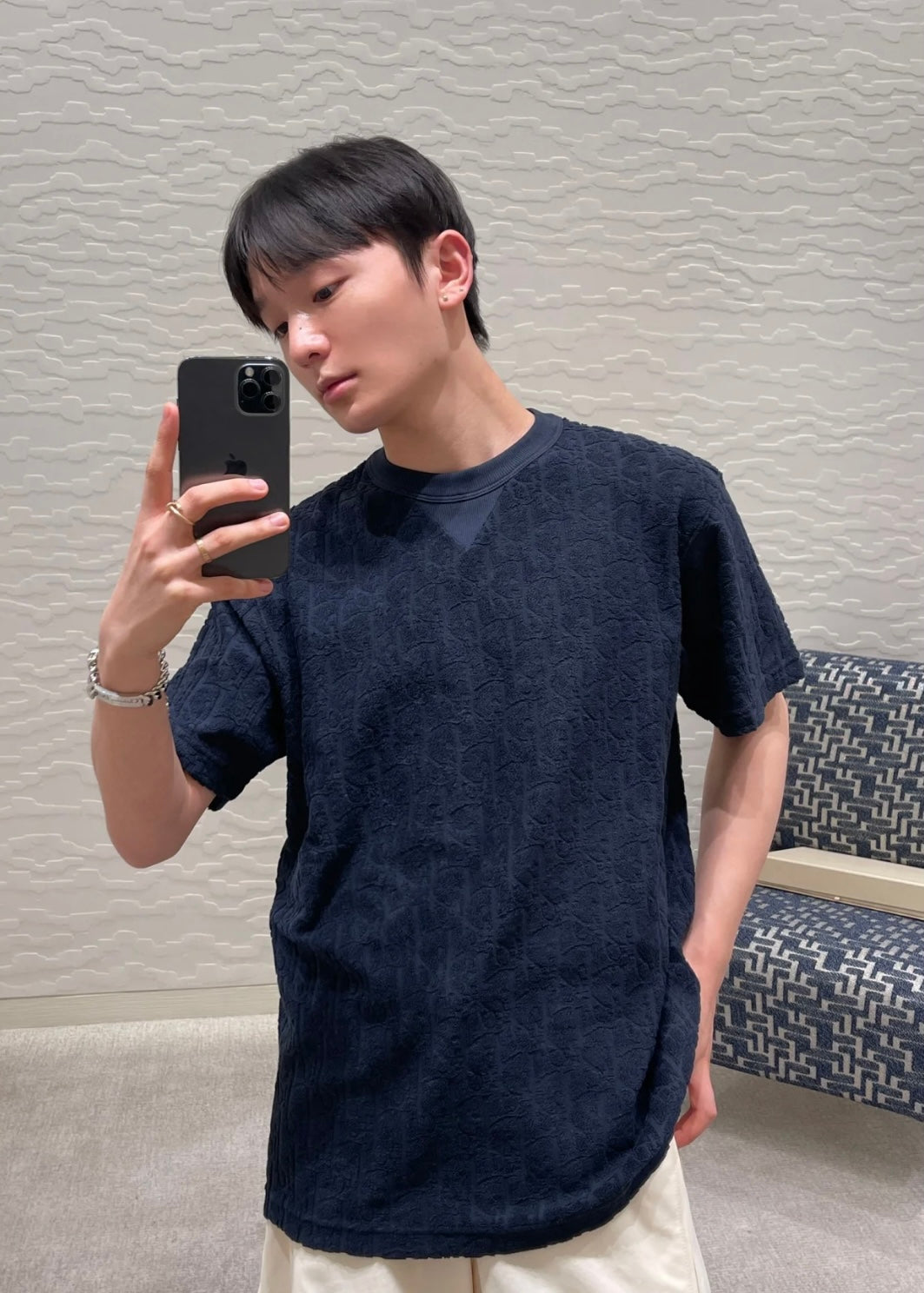 TJ셀러 / 디올 반팔티 , 𝗗𝗜𝗢𝗥 클래식 코튼 테리 원단 반팔티