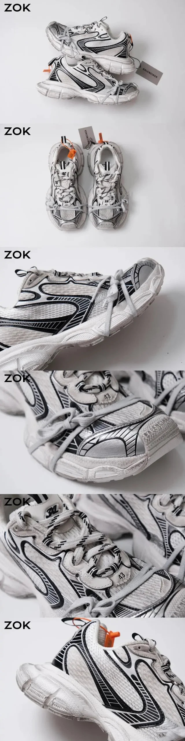 zok 공장 / 발렌시아가 남성 여성 운동화