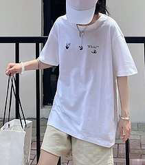 탑꼼데 / 오프화이트 남성 반팔 티셔츠
