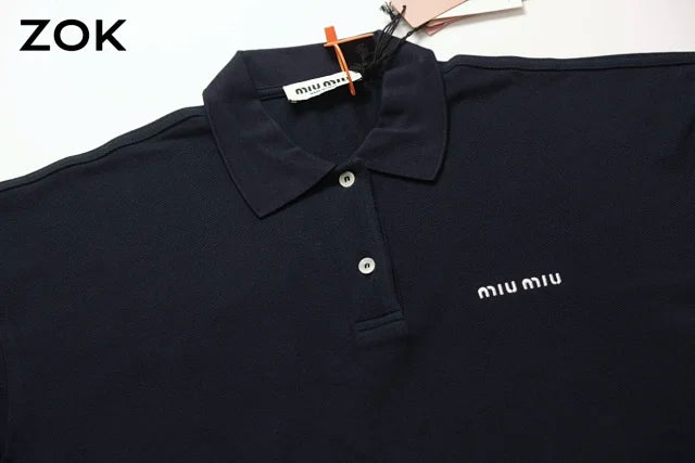 zok/미우미우 남성 여성 긴팔 폴로 셔츠