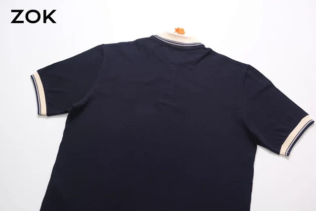 ZOK / 구찌 카라티 , 네이비 SS24 폴로티셔츠