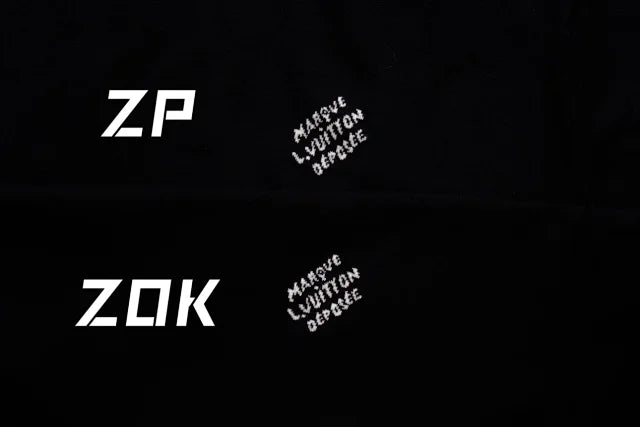 ZOK / 루이비통 반팔티 , v니트소매 로고 반팔